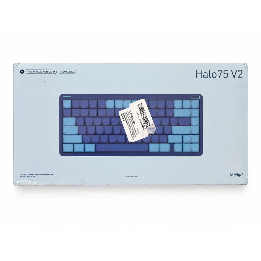 NuPhy Halo75 V2 Wireless Mechanical Keyboard Blue Lagoon Blush Switches ANSI 75%